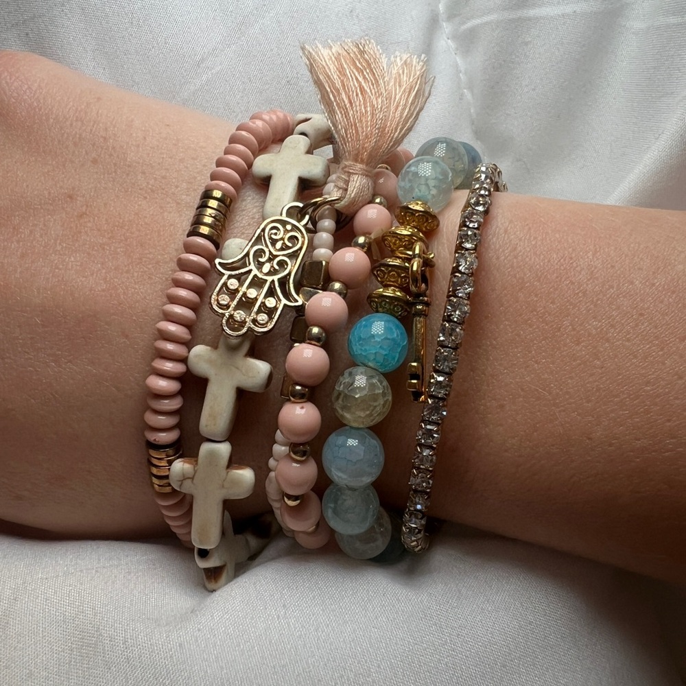 Bohemian Multi-Color Beaded Bracelet Set